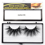 Visofree Eyelashes Mink Eyelashes Criss-cross Strands Cruelty Free 3D 25mm Lashes Mink Lashes Soft Dramatic Eyelashes E80 Makeup