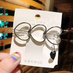2019 New Women Vintage Heart Star Geometric Alloy Hairpins Sweet Headband Hair Clips Barrettes Female Fashion Hair Accessories