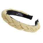 AWAYTR New Fashion Solid Braided Padded Headband for Women Ladies Hairband Girls Headwear Headdress Hair Accessories