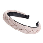 AWAYTR New Fashion Solid Braided Padded Headband for Women Ladies Hairband Girls Headwear Headdress Hair Accessories