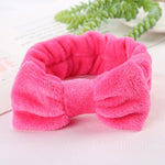 2019 New Letter OMG Headbands for Women Girls Bow Wash Face Turban Makeup Elastic Hair Bands Coral Fleece Hair Accessories