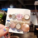 New 3PCS/Set Fashion Pearls Acetate Geometric Hair Clips For Women Girls Headband Sweet Hairpins Barrettes Hair Accessories Set