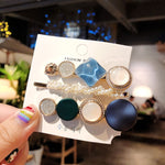 New 3PCS/Set Fashion Pearls Acetate Geometric Hair Clips For Women Girls Headband Sweet Hairpins Barrettes Hair Accessories Set