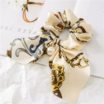 New Chiffon Bowknot Elastic Hair Bands For Women Girls Pearl Scrunchies Headband Hair Ties Ponytail Holder Hair Accessories