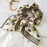 New Chiffon Bowknot Elastic Hair Bands For Women Girls Pearl Scrunchies Headband Hair Ties Ponytail Holder Hair Accessories
