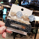 New 3PCS/Set Fashion Pearls Acetate Geometric Hair Clips For Women Girls Headband Sweet Hairpins Barrettes Hair Accessories Set