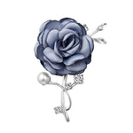 RINHOO Ladies Cloth Art Pearl Fabric Flower Brooch Pin Cardigan Shirt Shawl Pin Professional Coat Badge Jewelry Accessories