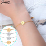 Stainless Steel Letter bracelets&bangles For Women Wholesale bracelet dropshipping Chain Link accessories couple gold silver
