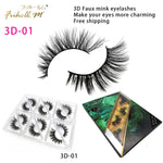 6 Pairs Friholl.m 3d faux mink eyelashes wholesale synthetic strip silk lashes new makeup natural false+eyelashes