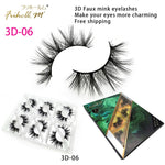6 Pairs Friholl.m 3d faux mink eyelashes wholesale synthetic strip silk lashes new makeup natural false+eyelashes