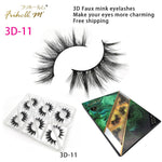 6 Pairs Friholl.m 3d faux mink eyelashes wholesale synthetic strip silk lashes new makeup natural false+eyelashes