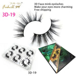 6 Pairs Friholl.m 3d faux mink eyelashes wholesale synthetic strip silk lashes new makeup natural false+eyelashes