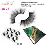 6 Pairs Friholl.m 3d faux mink eyelashes wholesale synthetic strip silk lashes new makeup natural false+eyelashes