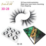 6 Pairs Friholl.m 3d faux mink eyelashes wholesale synthetic strip silk lashes new makeup natural false+eyelashes