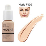 PHOERA Mineral Whitening Concealer Facial Base Cream Brighten Moisturizer Face Liquid Foundation Makeup Primer
