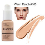 PHOERA Mineral Whitening Concealer Facial Base Cream Brighten Moisturizer Face Liquid Foundation Makeup Primer