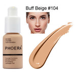 PHOERA Mineral Whitening Concealer Facial Base Cream Brighten Moisturizer Face Liquid Foundation Makeup Primer