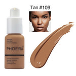 PHOERA Mineral Whitening Concealer Facial Base Cream Brighten Moisturizer Face Liquid Foundation Makeup Primer