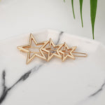 Fashion Woman Hair Accessories Triangle Hair Clip Pin Metal Geometric Alloy Moon Circle Hairgrip Barrette Girls Headwear