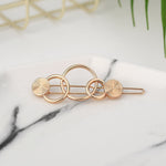 Fashion Woman Hair Accessories Triangle Hair Clip Pin Metal Geometric Alloy Moon Circle Hairgrip Barrette Girls Headwear