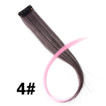 Alileader 18Inch Curly Clip One In Hair Extensions Natural Long Synthetic Hairpieces For Women Girl Pink Blue Colorful