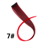 Alileader 18Inch Curly Clip One In Hair Extensions Natural Long Synthetic Hairpieces For Women Girl Pink Blue Colorful
