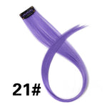 Alileader 18Inch Curly Clip One In Hair Extensions Natural Long Synthetic Hairpieces For Women Girl Pink Blue Colorful