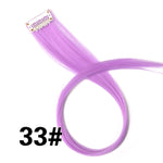 Alileader 18Inch Curly Clip One In Hair Extensions Natural Long Synthetic Hairpieces For Women Girl Pink Blue Colorful