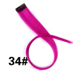 Alileader 18Inch Curly Clip One In Hair Extensions Natural Long Synthetic Hairpieces For Women Girl Pink Blue Colorful
