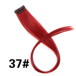 Alileader 18Inch Curly Clip One In Hair Extensions Natural Long Synthetic Hairpieces For Women Girl Pink Blue Colorful