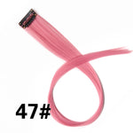 Alileader 18Inch Curly Clip One In Hair Extensions Natural Long Synthetic Hairpieces For Women Girl Pink Blue Colorful