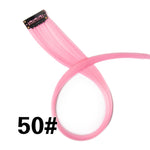 Alileader 18Inch Curly Clip One In Hair Extensions Natural Long Synthetic Hairpieces For Women Girl Pink Blue Colorful