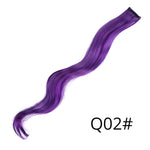 Alileader 18Inch Curly Clip One In Hair Extensions Natural Long Synthetic Hairpieces For Women Girl Pink Blue Colorful