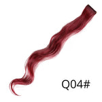 Alileader 18Inch Curly Clip One In Hair Extensions Natural Long Synthetic Hairpieces For Women Girl Pink Blue Colorful