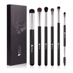 DUcare Eyeshadow Brush 4/6/7/8PCS Makeup Brushes Blending Eyebrow Brush Nature Bristles Synthetic  Hair Eye Shadow Brush Set