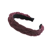 AWAYTR New Fashion Solid Braided Padded Headband for Women Ladies Hairband Girls Headwear Headdress Hair Accessories