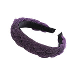 AWAYTR New Fashion Solid Braided Padded Headband for Women Ladies Hairband Girls Headwear Headdress Hair Accessories