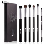 DUcare Eyeshadow Brush 4/6/7/8PCS Makeup Brushes Blending Eyebrow Brush Nature Bristles Synthetic  Hair Eye Shadow Brush Set