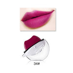 12 Colors Sexy Red Lip Lazy Lipstick Waterproof Matte Lipstick Long Lasting Lip Gloss Makeup Nude Lip Gloss Makeup