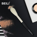 BEILI 1 Piece100% Real Goat Hair Black handle Highlight Blush Long Hair Single Makeup Brushes 06#
