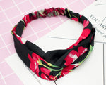 Fashion Women Girls   Bohemian Hair Bands Print Headbands Vintage Cross Turban Bandage Bandanas HairBands Hair Accessories