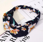 Fashion Women Girls   Bohemian Hair Bands Print Headbands Vintage Cross Turban Bandage Bandanas HairBands Hair Accessories