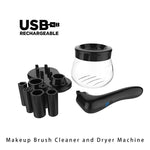 Electric Makeup Brush Cleaner Dryer Set Makeup Brushes Cleaner & Dry In Seconds Protect Bristle Make Up Brushes Washing Tool
