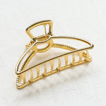 2020 Women Girls Geometric Hair Claw Clamps Hair Crab Moon Shape Hair Clip Claws Solid Color Accessories Hairpin Large/Mini Size