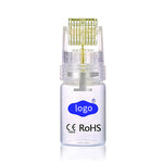 Derma Roller Needle Titanium Gold Derma Stamp for Women Beauty Facial Skin Care Micro Needles 0.25mm Dermaroller Face