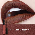 FOCALURE Brand Pro Makeup Waterproof liquid lipstick batom Tint Red Velvet True Brown Nude Matte Lipstick Colourful Maquiagem