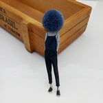 Fashion Brooch Pins for Woman Brooches Cute Girls Cartoon Models Acrylic Brooches Kawaii Pompom Clothing Jewelry Accessories